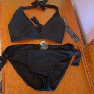 Mossimo Black Adjustable Bikini XL